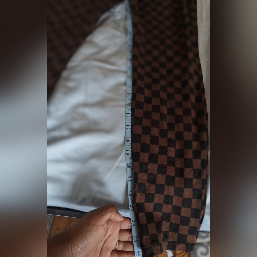 XL Brown and Black Checkered Pants by Sanctuary X Anthropologie
